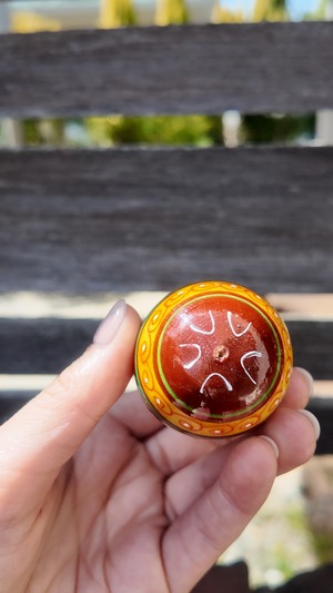 装飾用木製プィサンカ（イースターエッグ）with stand　コロミヤモデル