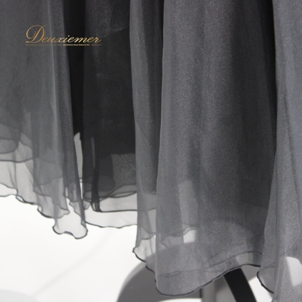 社交ダンス 衣装 スタンダード スカート レッスンウェア レディース オールシーズン 黒 jewelry 東京ブラウス ブラック系 無地 シンプル ダンス用スカート フレアスカート エレガント スタイリッシュ フェミニン ダンス衣装 結婚式