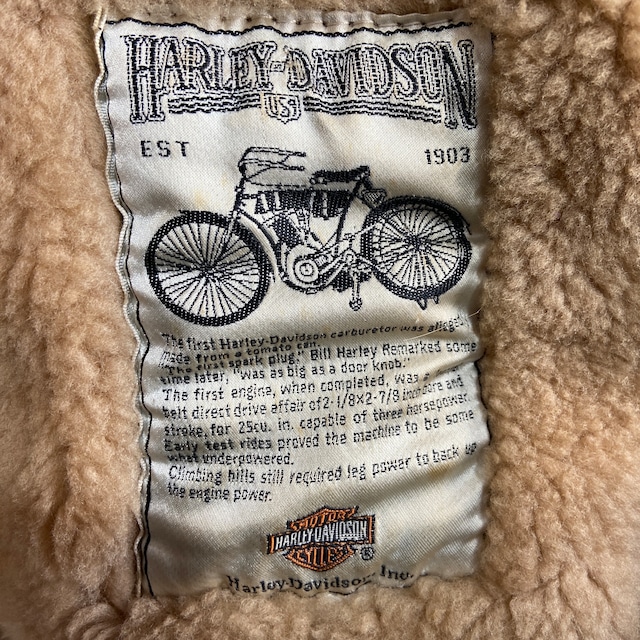 『送料無料』HarleyDavidson ハーレーダビットソン　フライトボアジャケット　B3