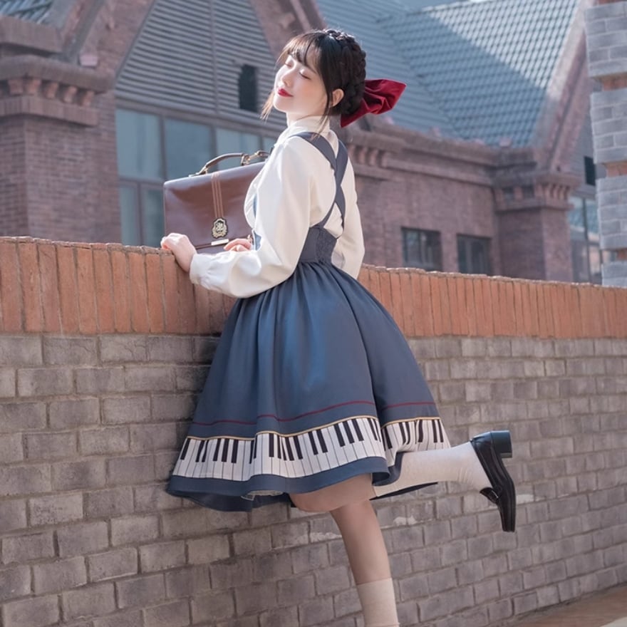 MILK ミルク 音符ラインジャージ ロリータ ゴスロリ通販 With U クラロリ ジャケット 制服 女学生風 刺繍 音符
