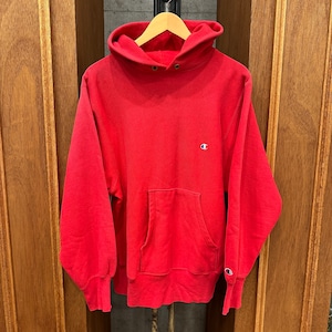 1990'S OLD CHAMPION REVERSE WEAVE RED PARKA M ⓼