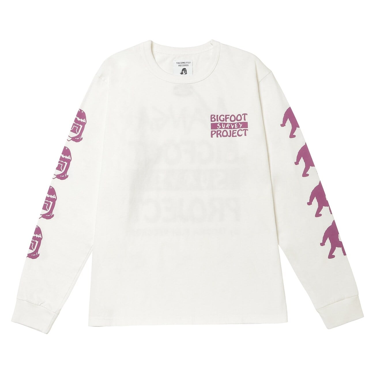 NANGA×TACOMA FUJI RECORDS BIGFOOT SURVEY PROJECT LOGO L/S TEE