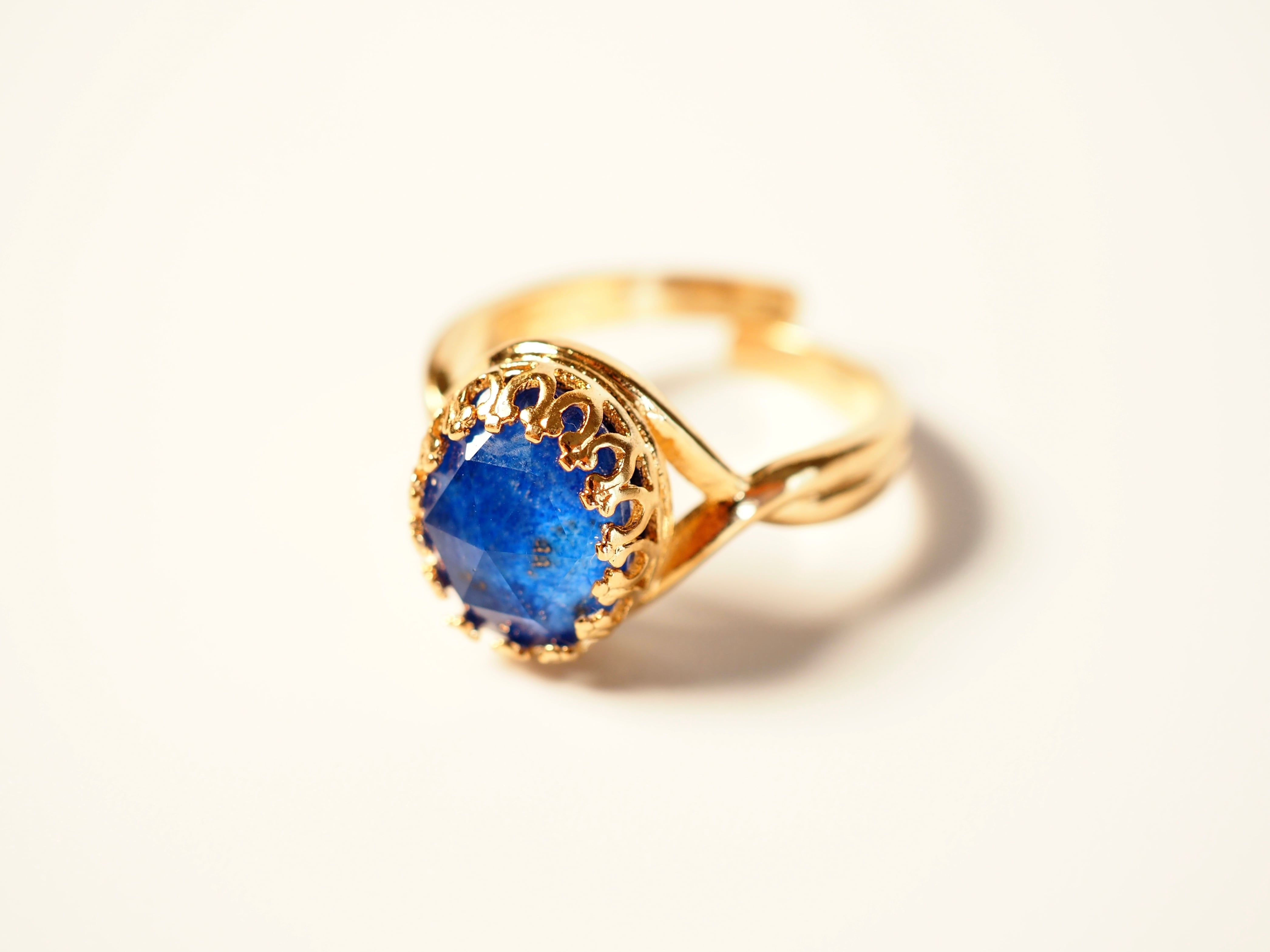 【ラピスラズリ】ヴェルメイユリングM