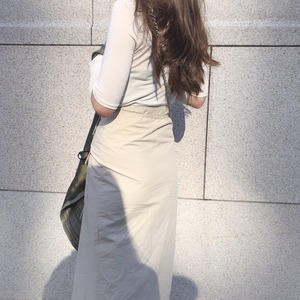 Cutout sleeve tops /white(予約商品4月下旬発送予定)