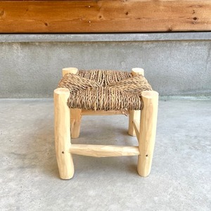 Moroccan wooden mini chair モロッコ ドームミニ木椅子 w24×24cm×h22cm ②