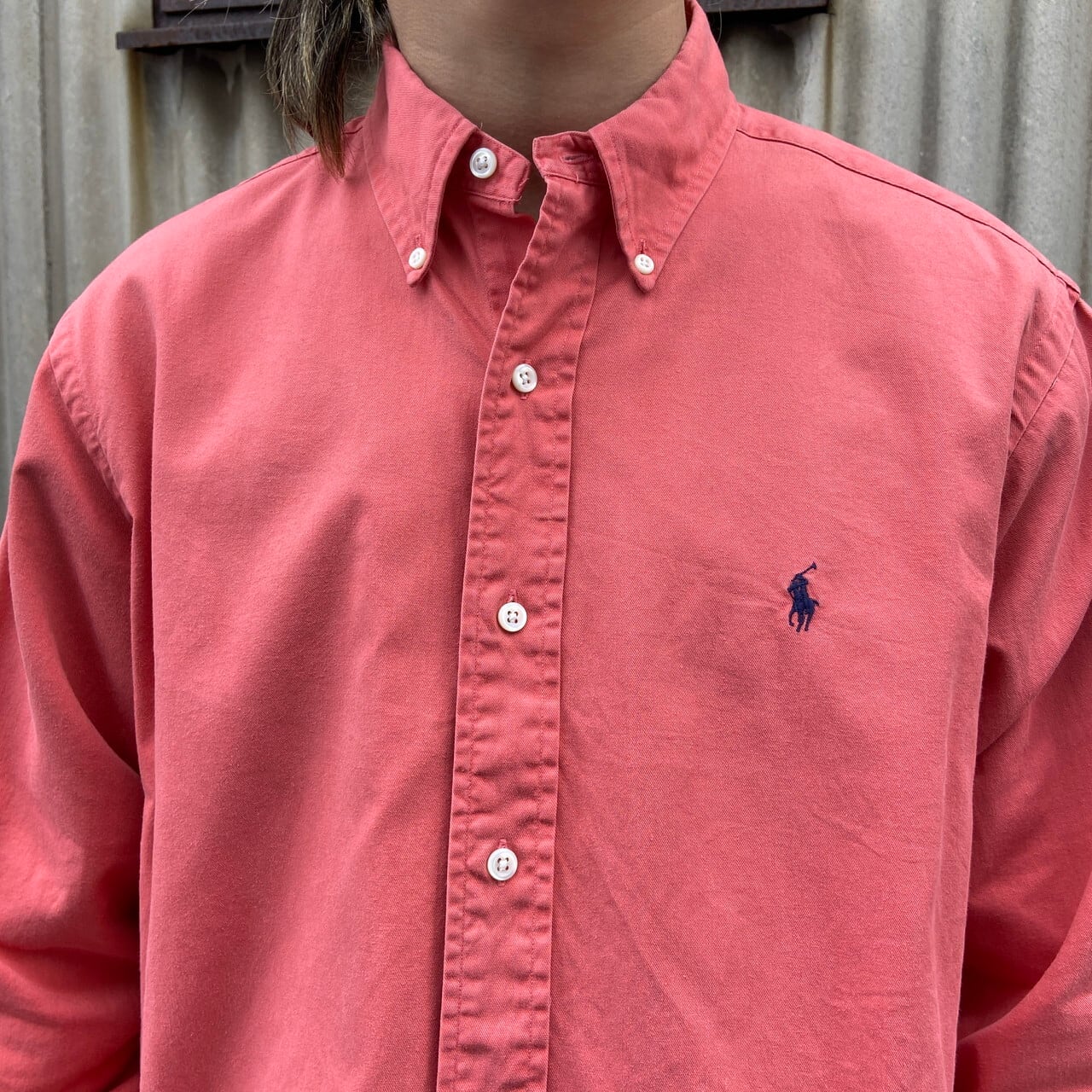 Ralph Lauren オールドラルフローレン ボタンダウンシャツ メンズL相当