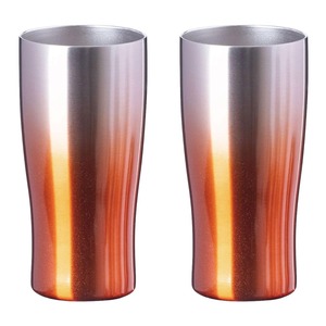 【新着特価】Atlas アトラス 保温保冷 タンブラー 430ml グラデーション アンバーカラー 2個 ペア真空断熱 ハイボール ASTG-433AC2P