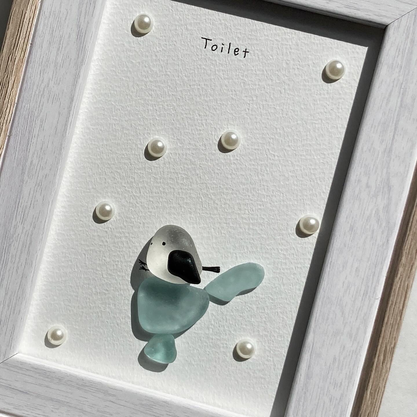 シーグラスアート シマエナガ トイレット 小鳥 プレゼント 韓国 シーグラスアート シマエナガ トイレット 小鳥 プレゼント 韓国