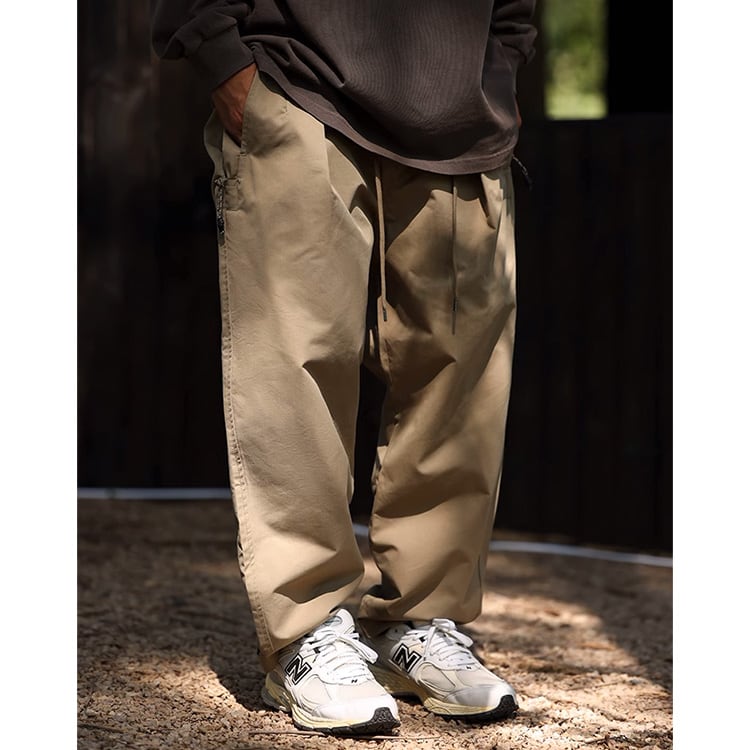 ★LOOSE TIGHT WAIST DRAWSTRING CASUAL PANTS　　　A0734