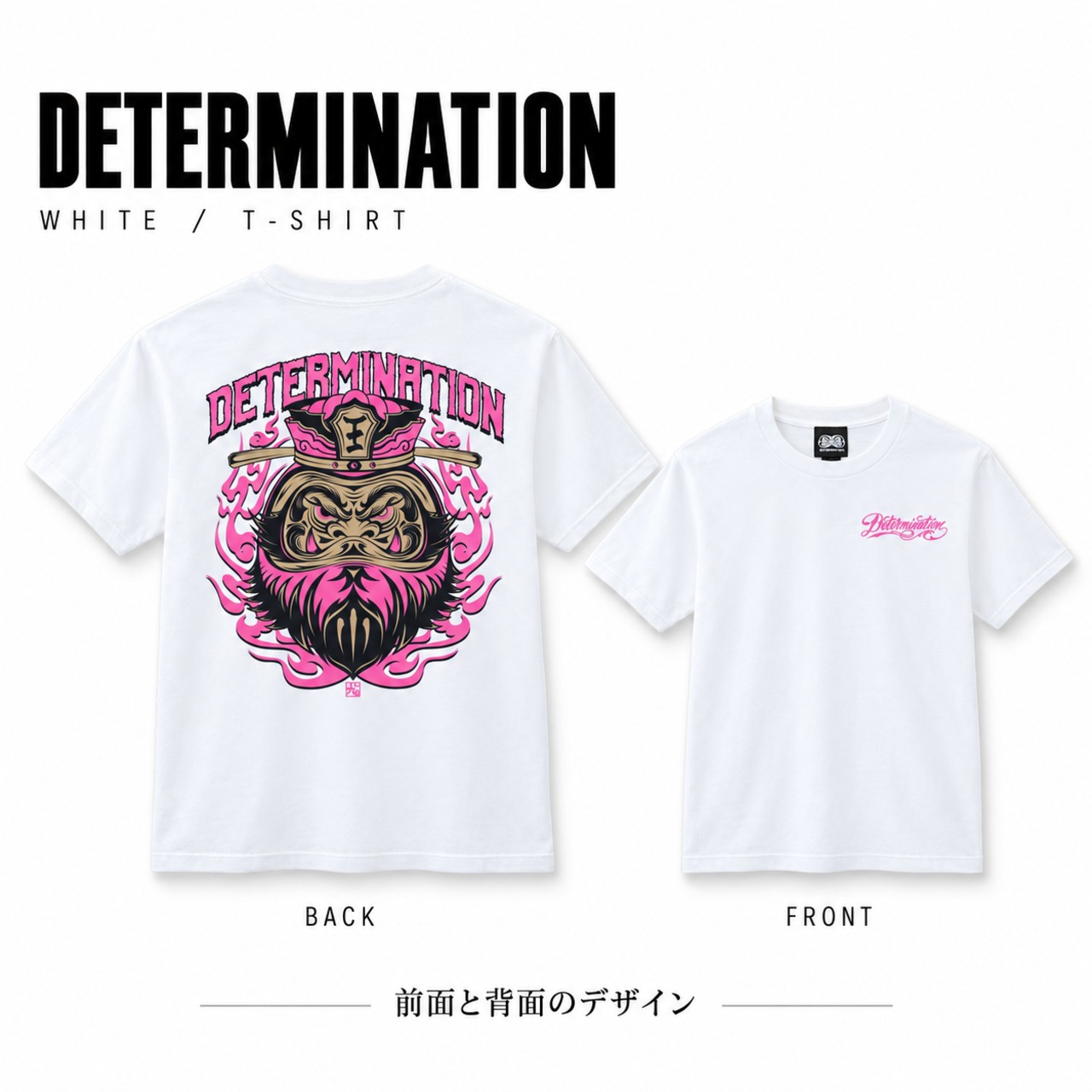 閻王 PINK×WHITE S/S T-Shirt