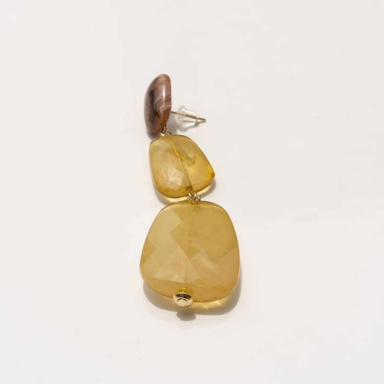 ＼期間限定1000円ポッキリ／【ネコポス便】　アクリル3連ストーンモチーフピアス　0802