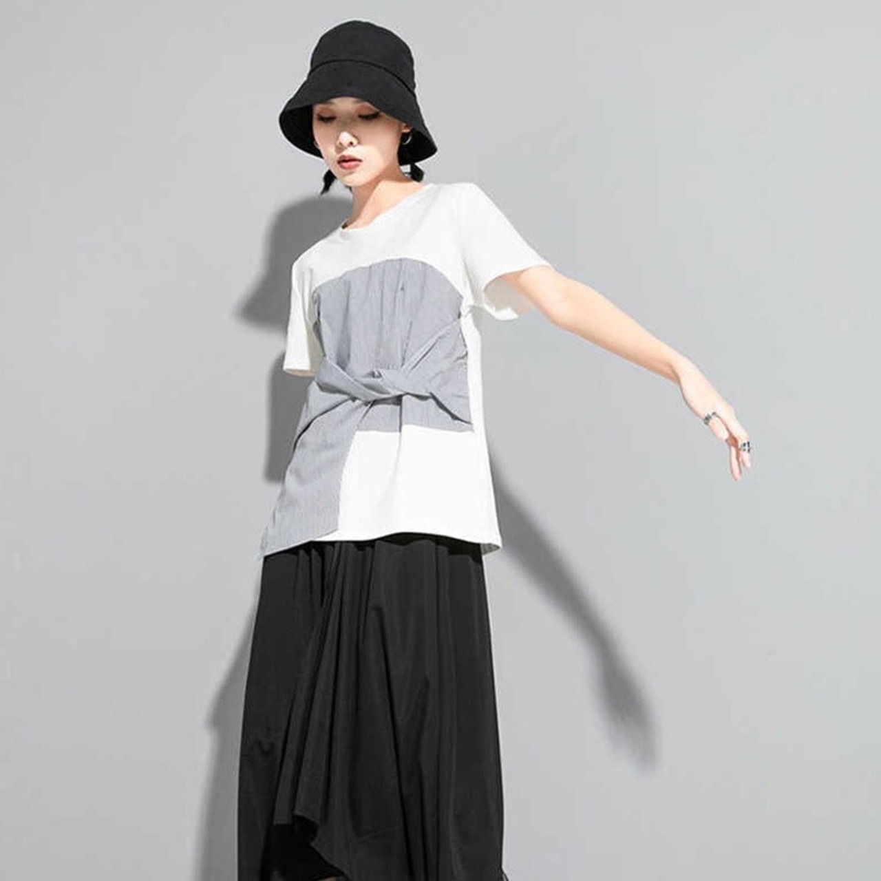 Stripe Knot T-shirt / ストライプ ノット Tシャツ