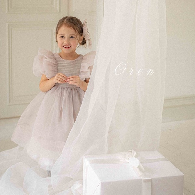 【取寄】oren|serena pintuck organza dress|セレナピンタックオーガンジーワンピース|S-XL|kids|26 spring