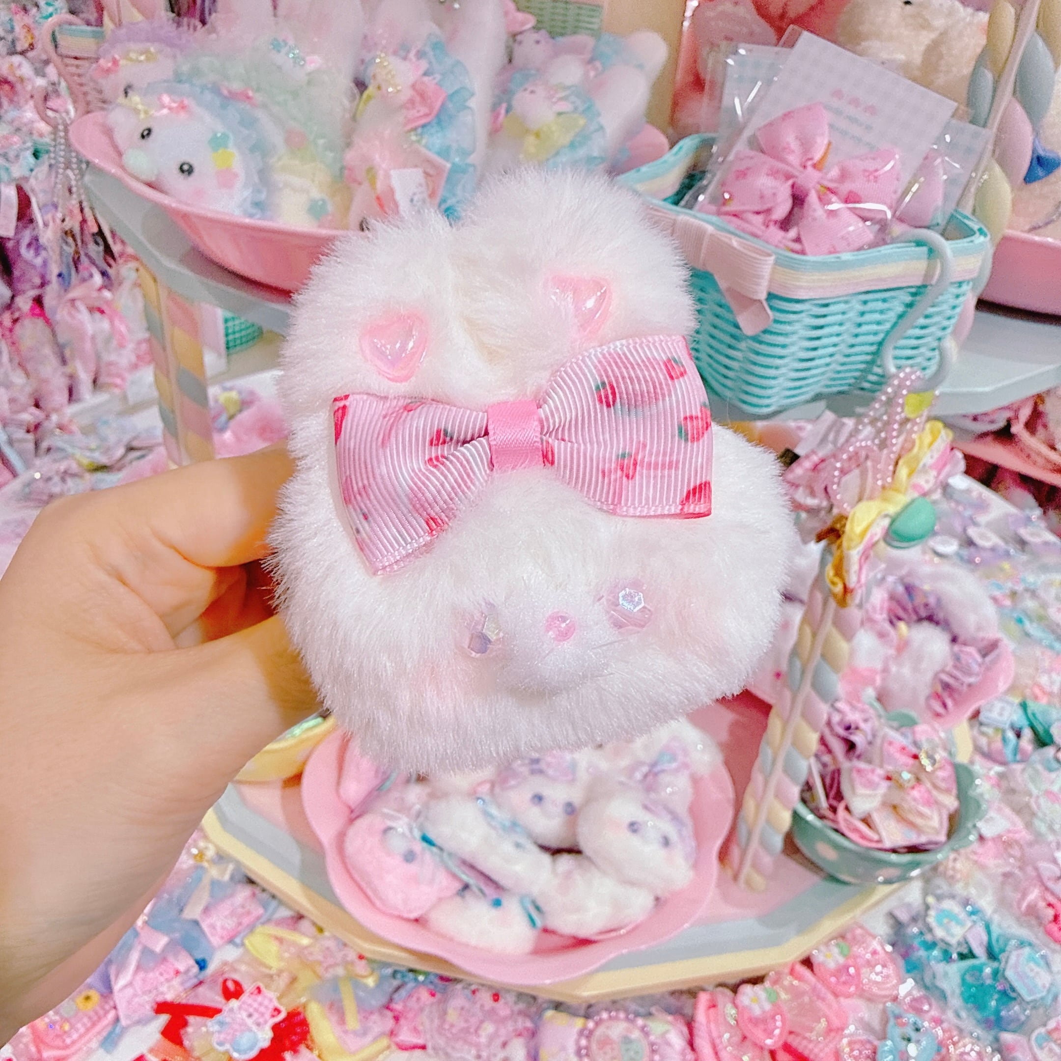 【A4】108-19ぬいぐるみ付きヘアゴム