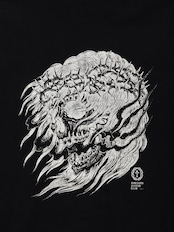 Fade Wash Crewneck Sweat Parka(Skull Jesus)