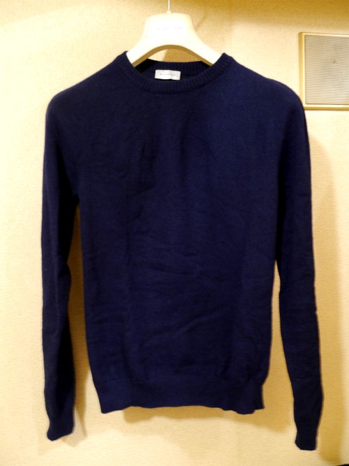 美品◆BALENCIAGA バレンシアガ カシミア ニット セーター 紺 XS◆