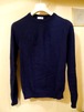 美品◆BALENCIAGA バレンシアガ カシミア ニット セーター 紺 XS◆