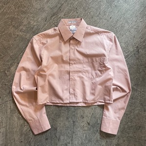 dusky pink cropped shirt