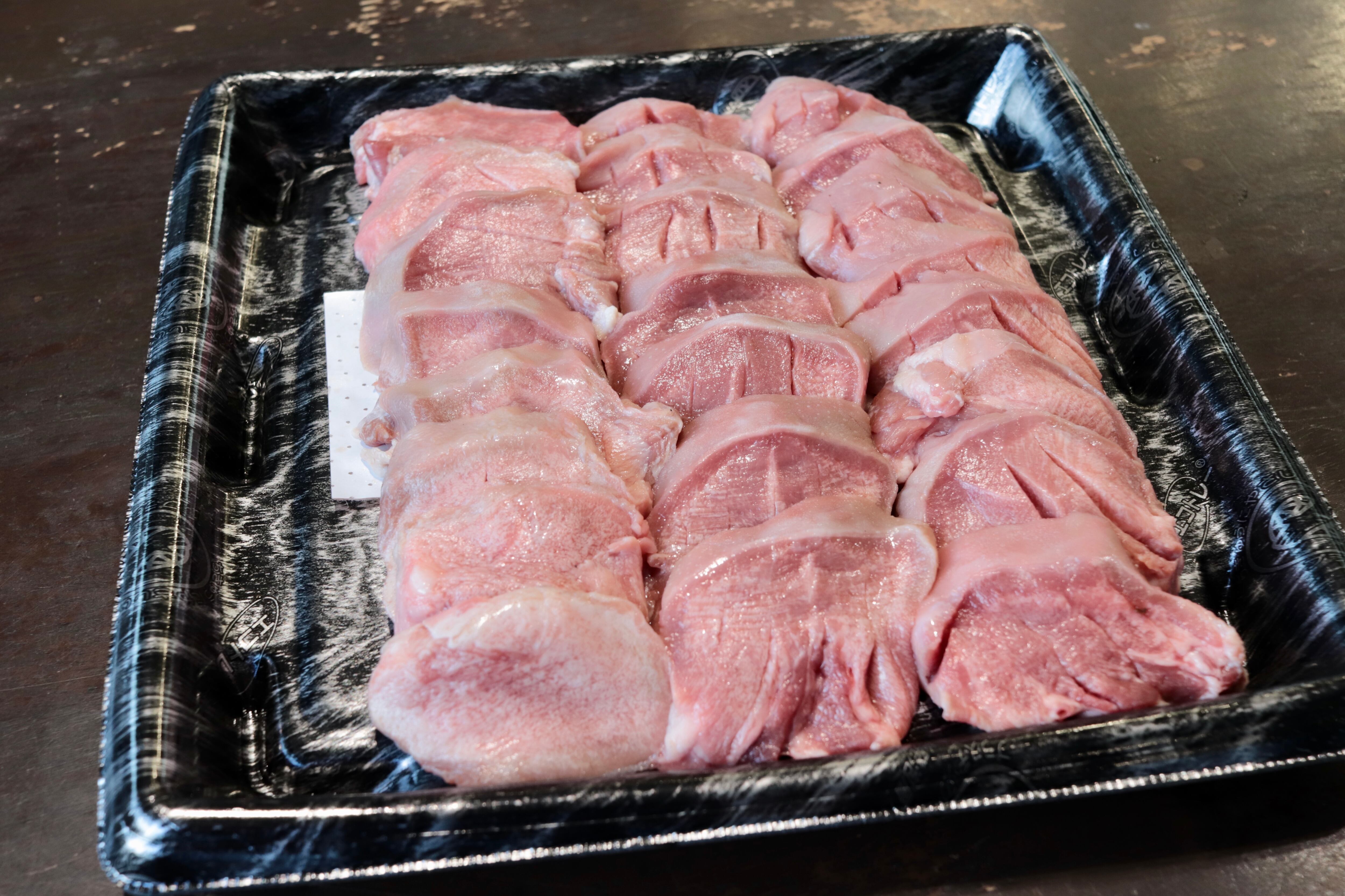 まとめ買いプロモーションの-力豚 極上厚切り•豚タン 500g：高•知県大月町