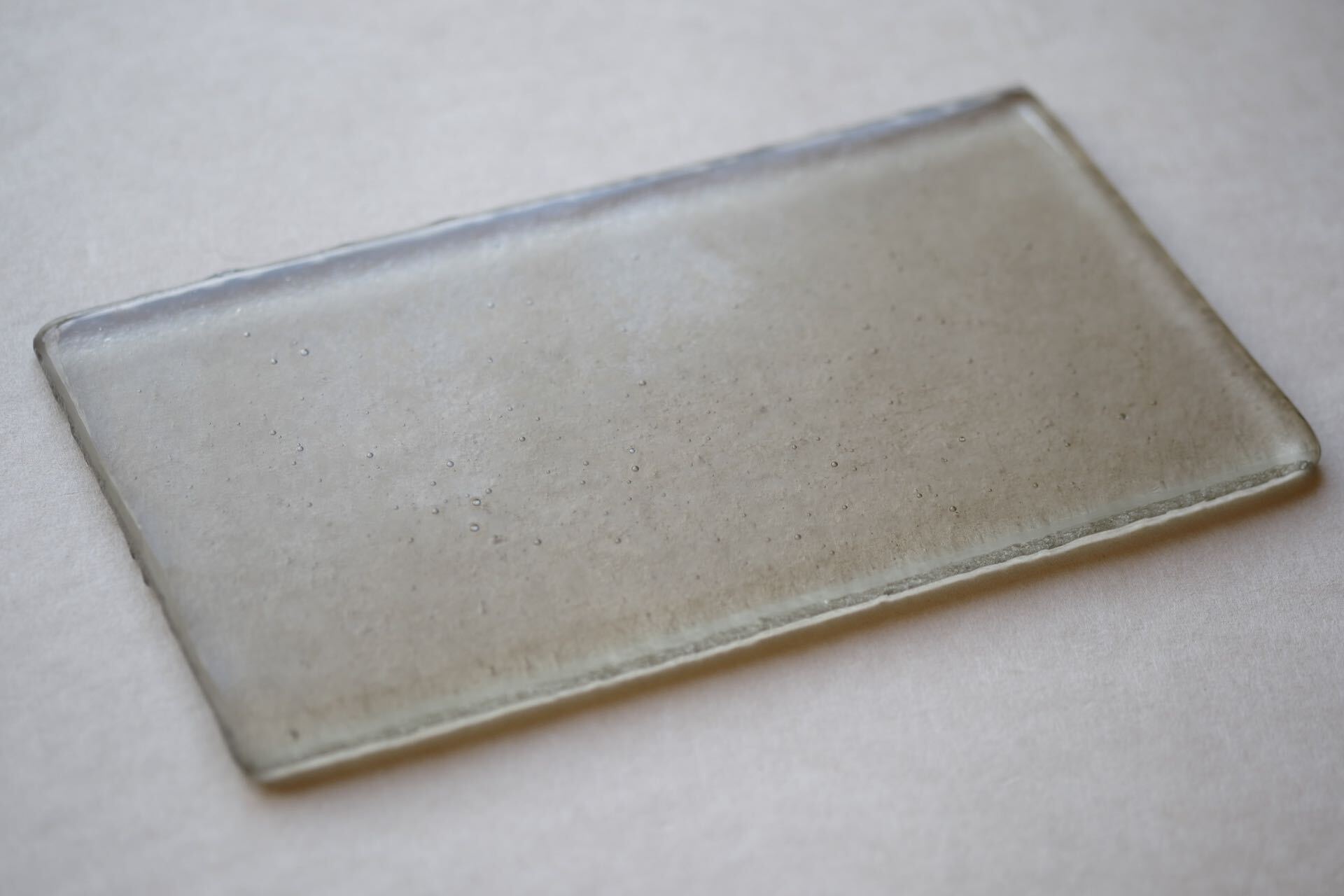 今井美智 Imai Michi - 板皿 Glass Tray | Road of Tea 茶ノ路