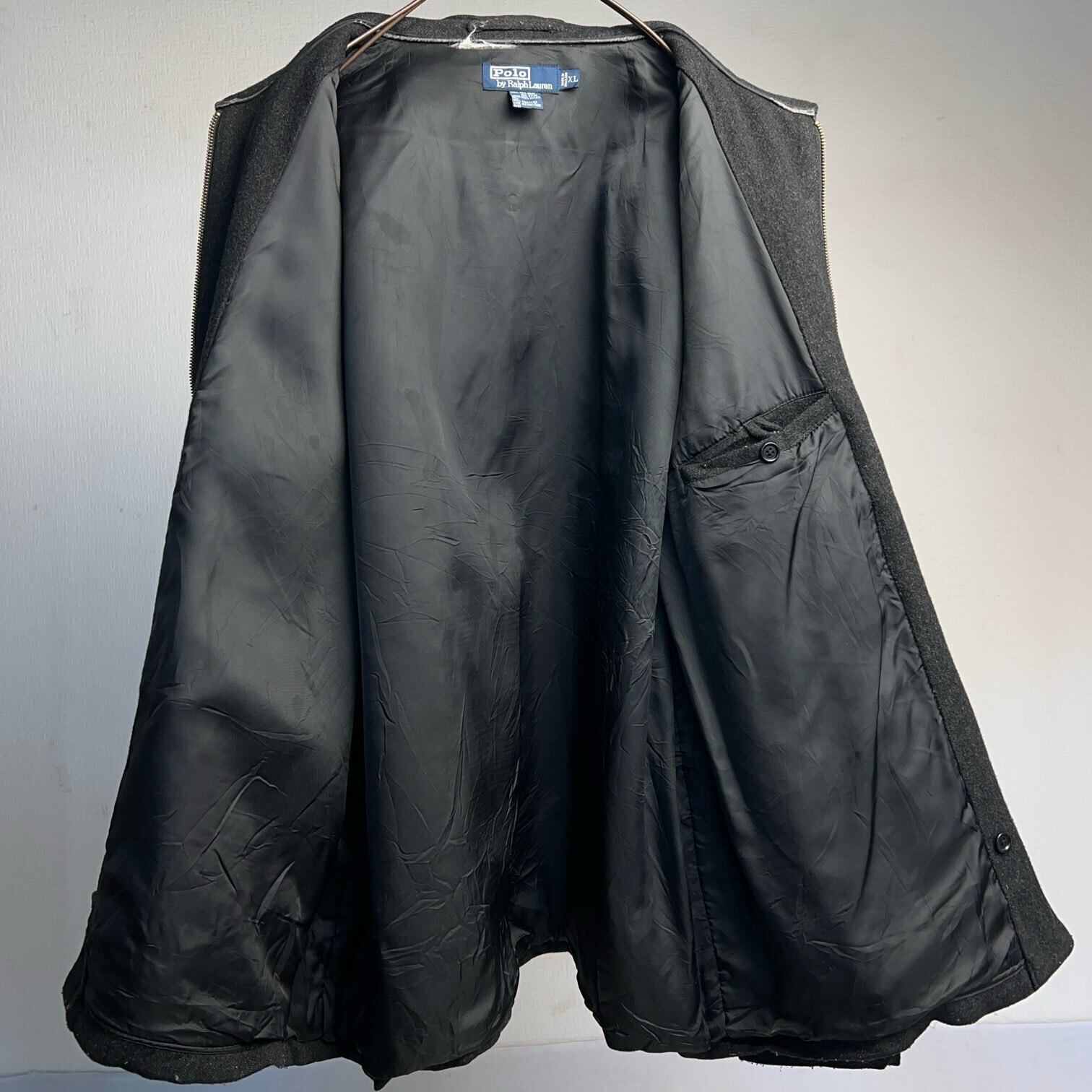 90s Polo by Ralph Lauren ウール スポーツジャケット 黒 90's Polo Ralph Lauren ウールスポーツジャケットmot010c1303844222