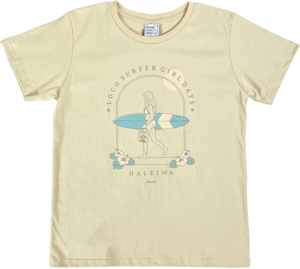 【ハレイワ / HALEIWA HAPPY MARKET】大人気！ハレイワTシャツ　ハワイアンロコガールTシャツ　サーフ好きのあなたに