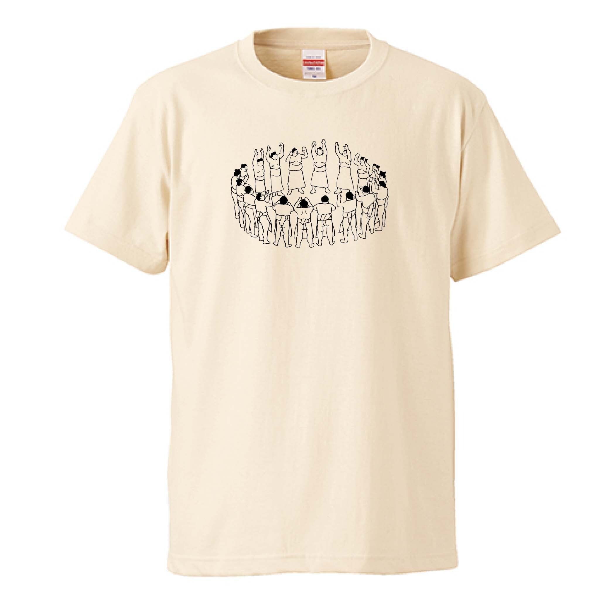 土俵入り / Tシャツ / すずきたまみ /  -WHITE/GRAY/NATURAL-