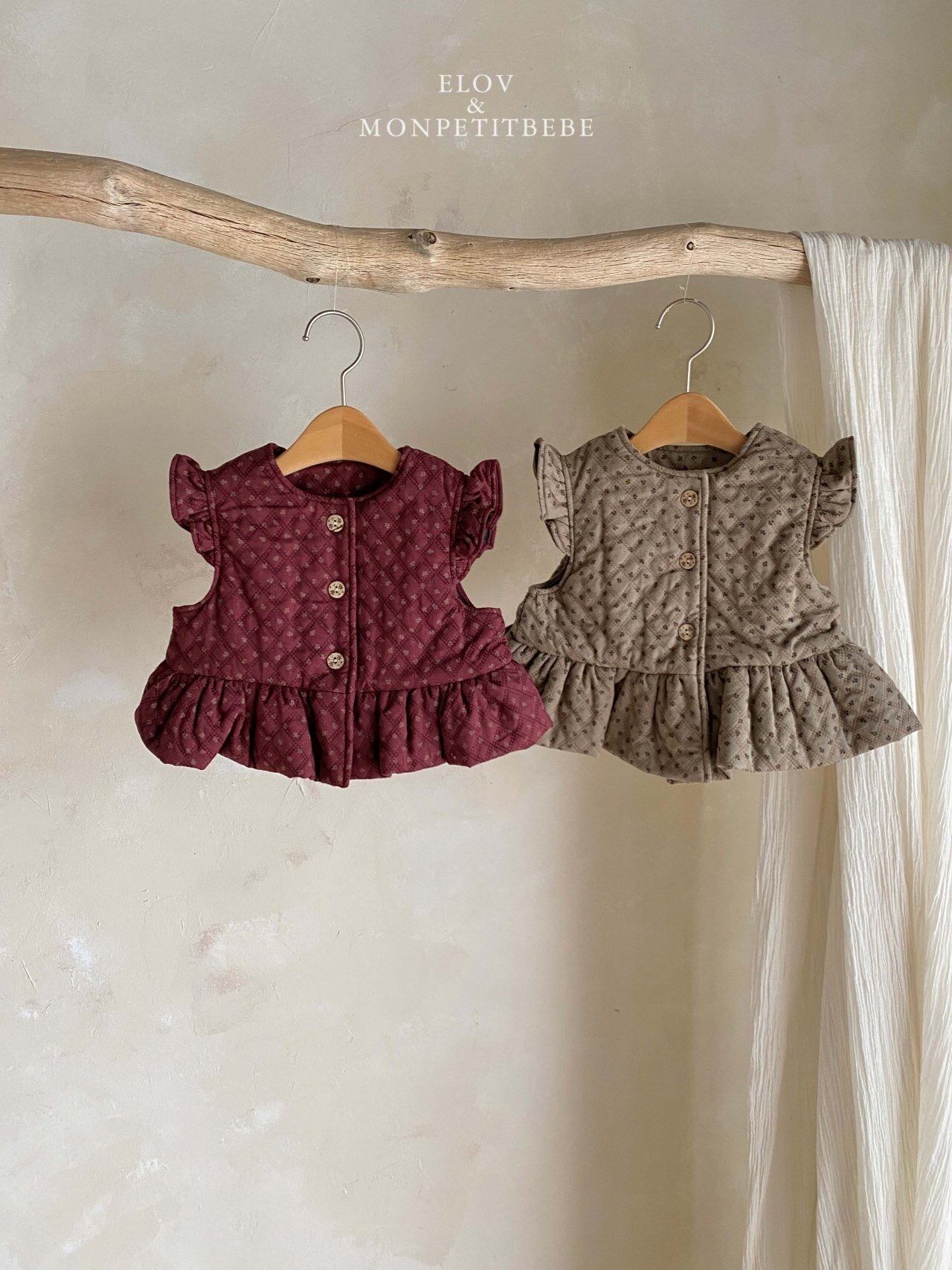 monpetitbebe【予約商品】/ Elba Frill Vest