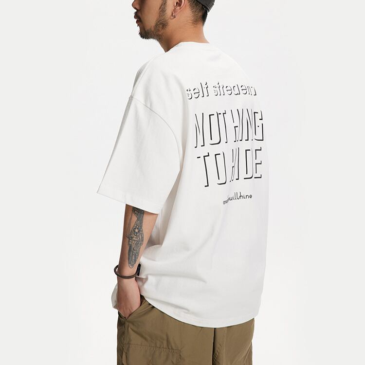 ★RETRO PRINTED COTTON LOOSE T-SHIRT　　　A0468