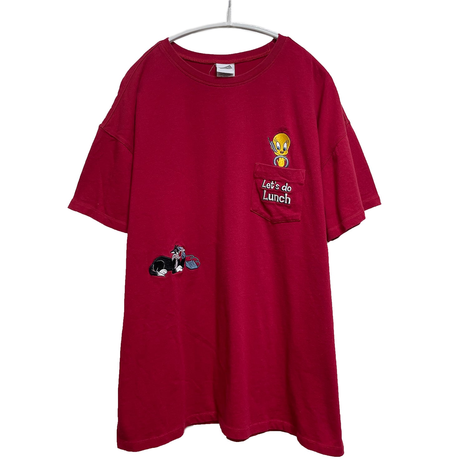 90S USA 古着 半袖 Tシャツ ポケT ルーニーテューンズ トゥイーティー