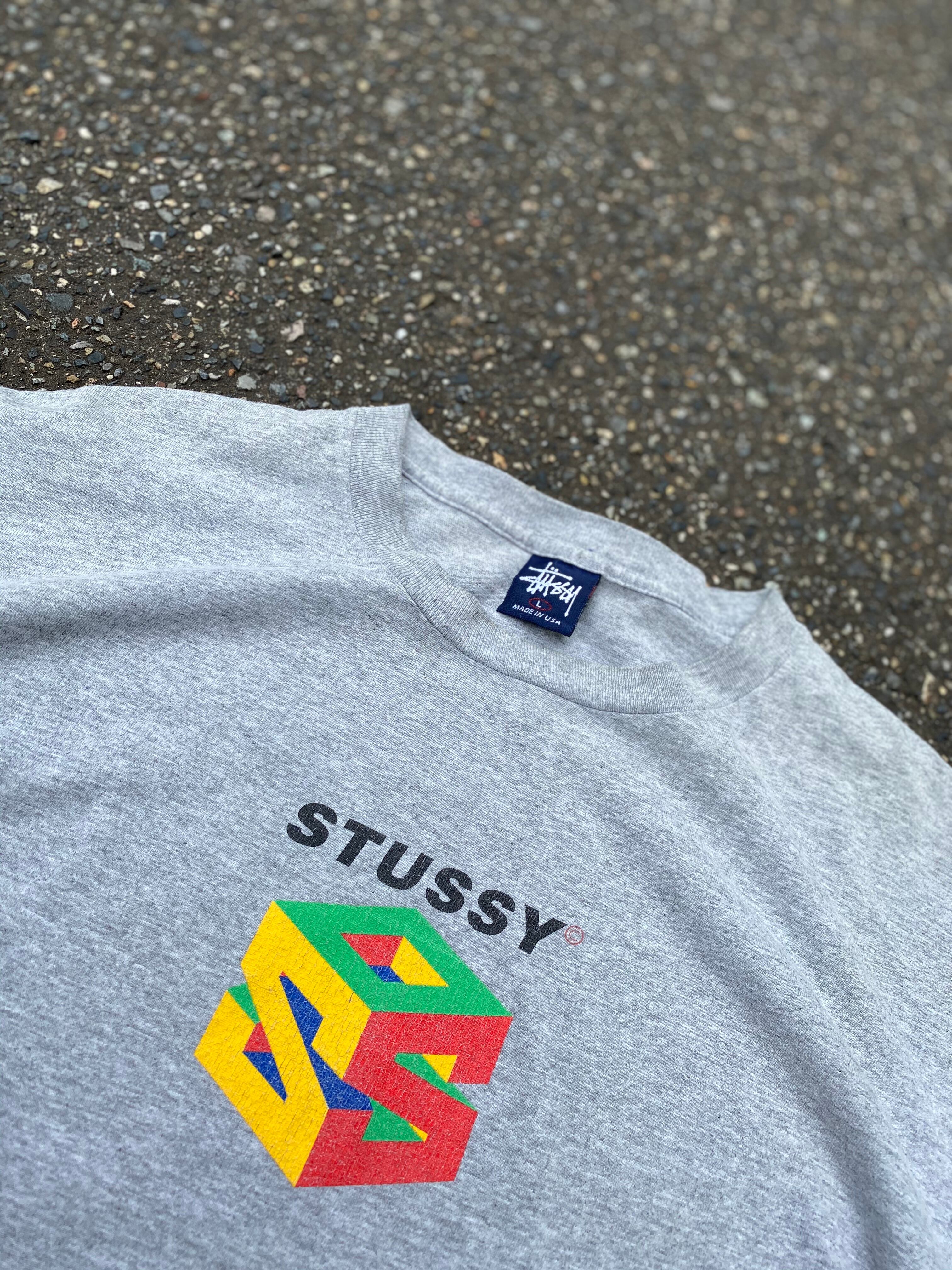 90s STUSSY made in USA. Nintendo 64 logo hommage tee(T10401) | time