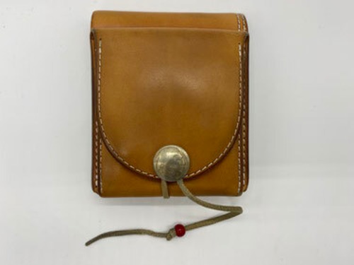 【美品】二つ折ショートウォレット【サドル】
