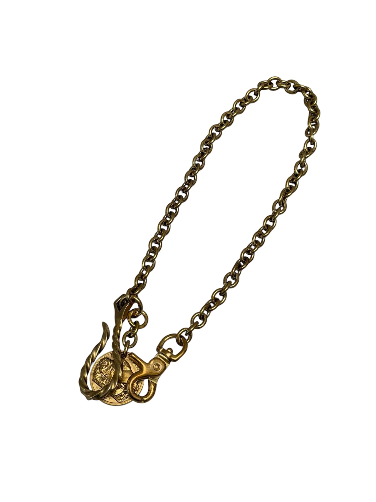 Buffalo Coin Brass Wallet Chain