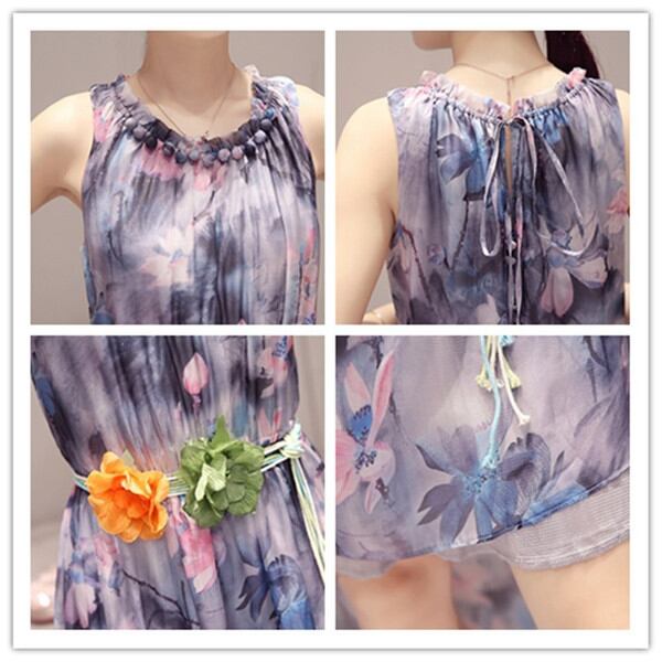 マキシワンピ シフォン リゾートワンピース リゾート マキシワンピ 夏