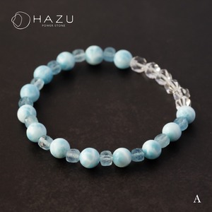 高ランク・細身ラリマー［ラリマー／アクアマリン／水晶］