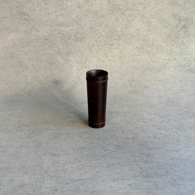 田澤祐介   茶筅筒  糸巻  拭漆