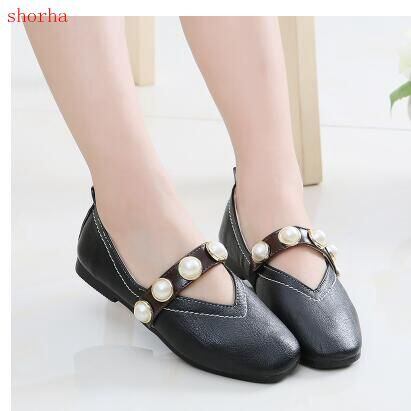 【新作】【送料無料】 温泉と秋ビッグガールズシューズ子供パールシューズレザーシューズガールズシューズサイズ21-36 靴 スプリング 春物 オータム 秋物 真珠 AL expec452633235370