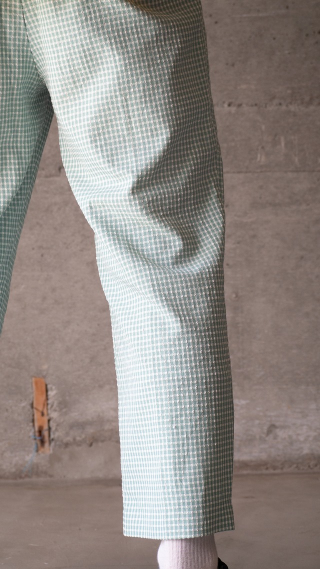 "Draper's & Damon's" 1980s Gingham easy pants