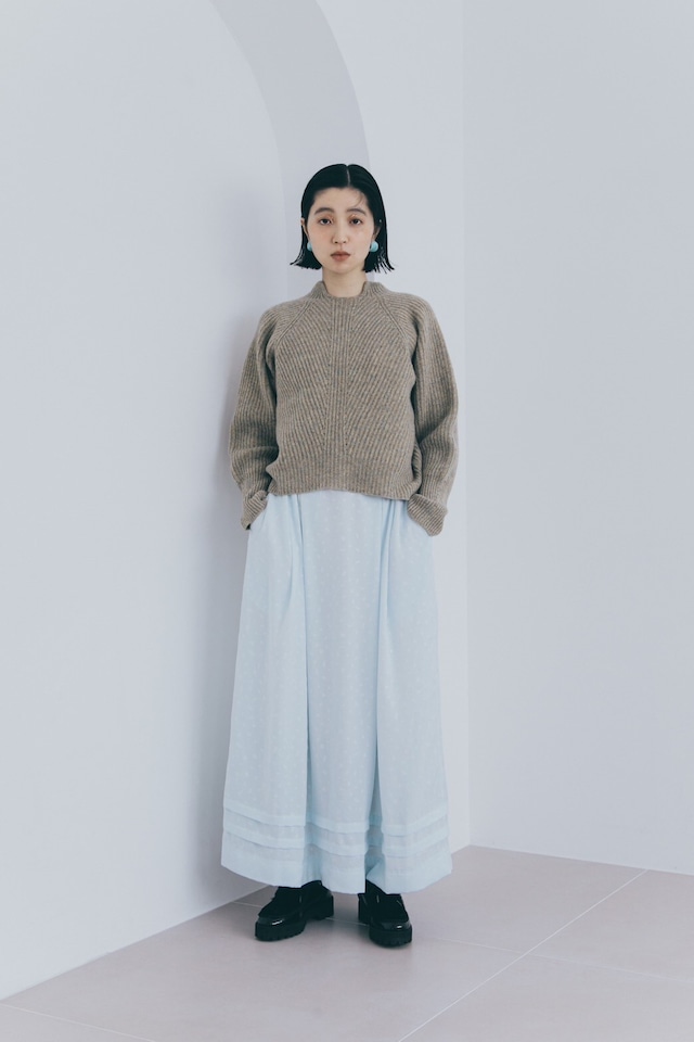 【予約】YUKI SHIMANE Wholegarment Half-Milano Rib Sweater - JUPITER