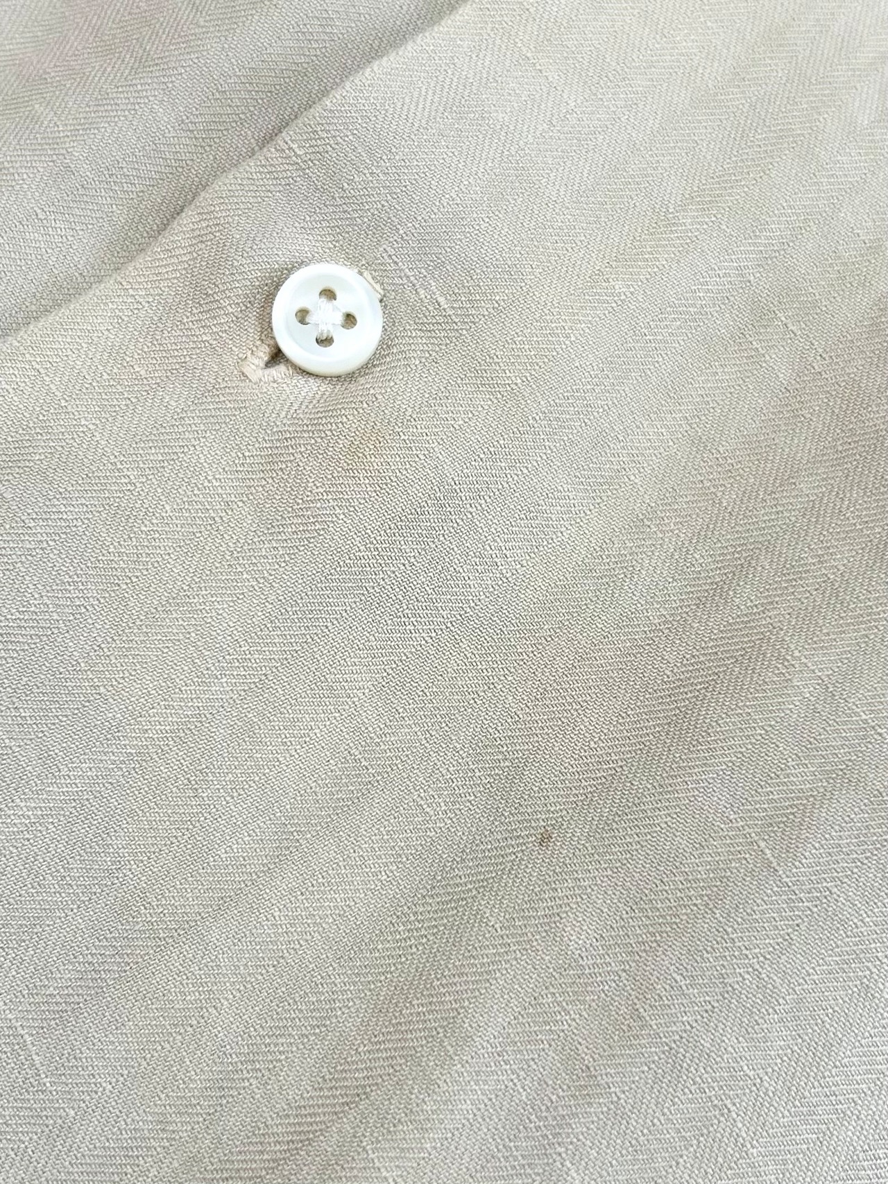 90s Ralph Lauren S/S OPEN COLLAR SHIRT Size XL