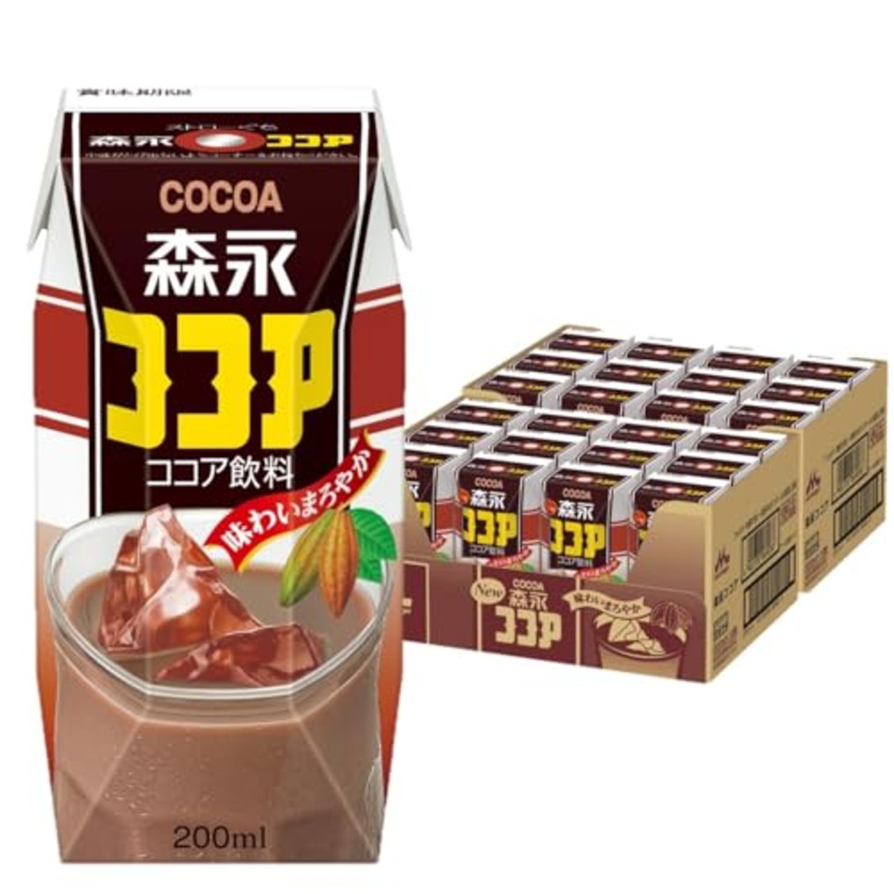森永 ココア 紙パック ジュース 200ml 24本 飲み物 常温保存 森永乳業