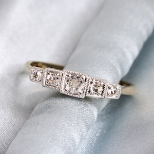 Diamond & Platinum Ring , circa 1910 　ダイヤモンド&プラチナ　リング