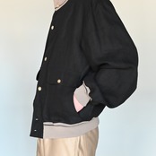 INTERIM / HYPER BIG HEMP CANVAS RIBBED JACKET