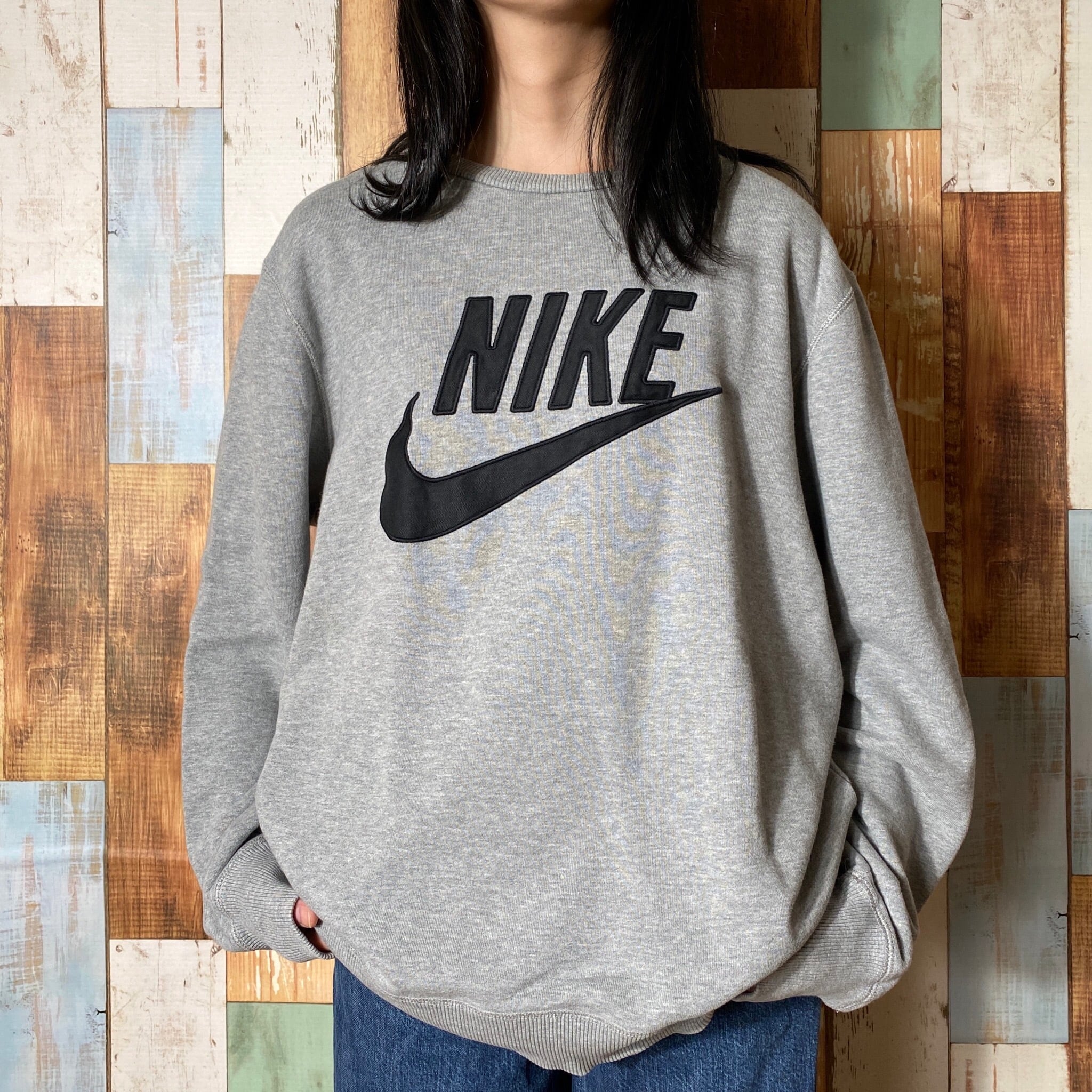 ナイキ☆nike☆ビッグロゴ☆スウェット☆トレーナー☆ワッペンロゴ