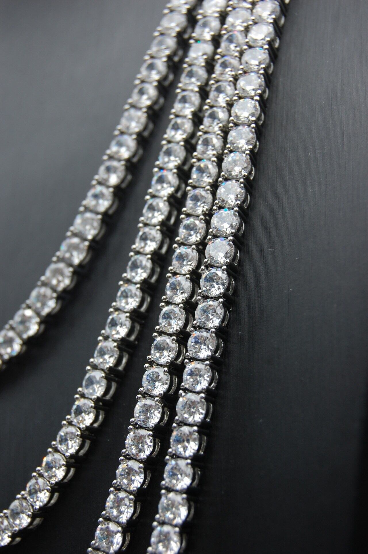 $ole only テニスネックレス シルバーカラー YYYYT様 ole only CZ Diamond 4mm Tennis Chain Necklace Silver 16inch | $ole
