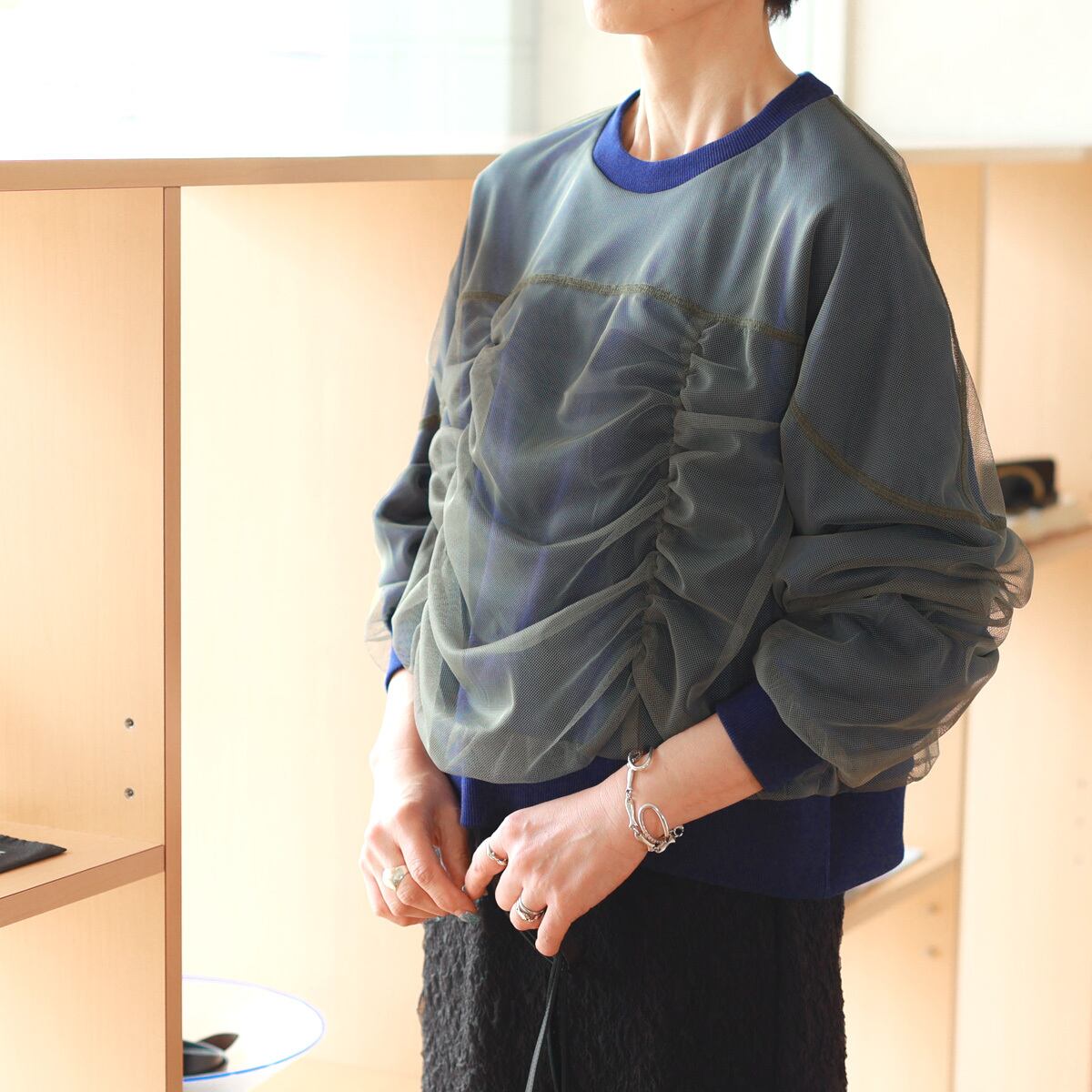 【ファイナル SALE】MARECHAL TERRE (マルシャルテル) チュールレイヤード トップス