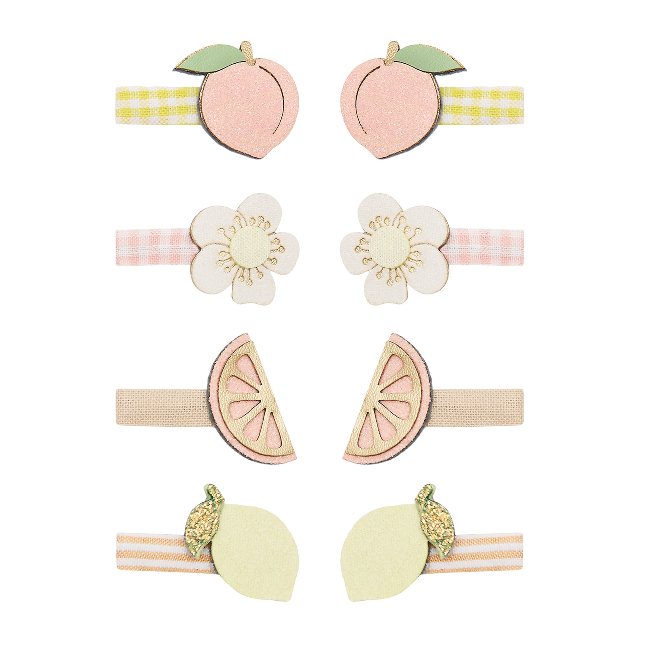Peachy citrus mini clips