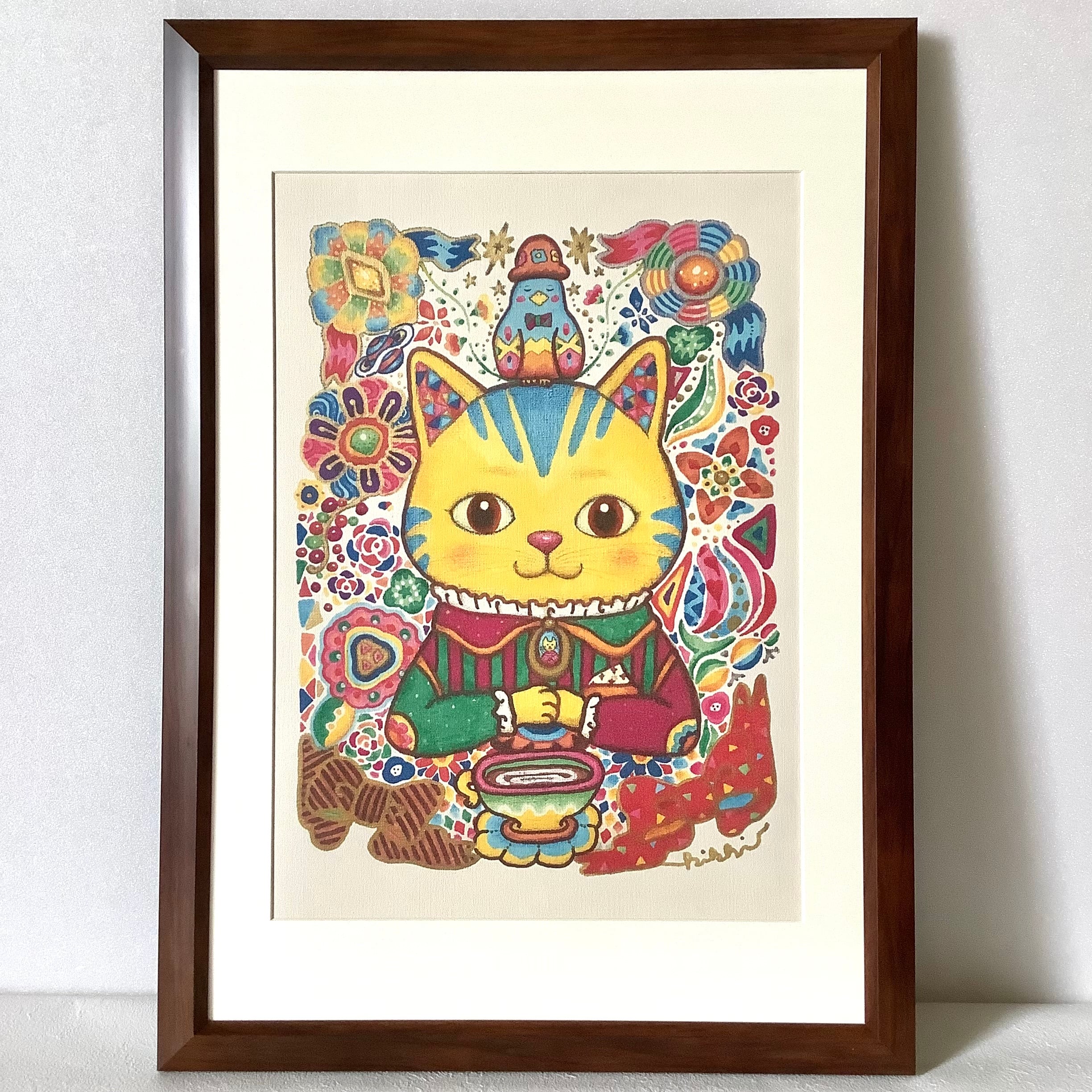 イラスト 原画 キャンバス アクリル絵の具 1点物 kikki 心のままに 18