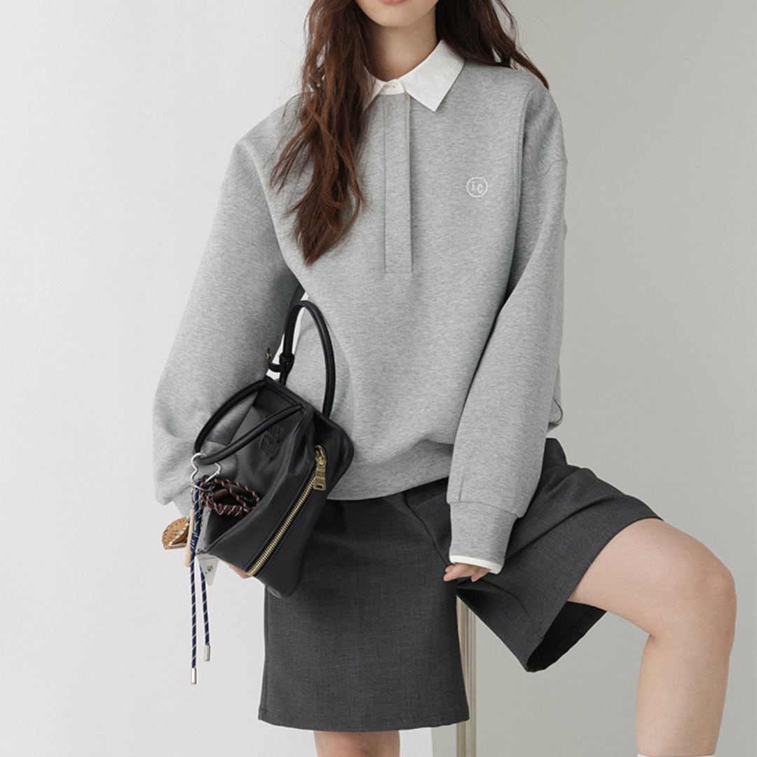 college style two piece sweatshirt