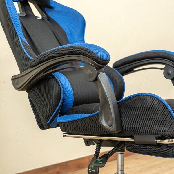 フルフラットメッシュレーシングチェア デザイナーズスタイル/フル